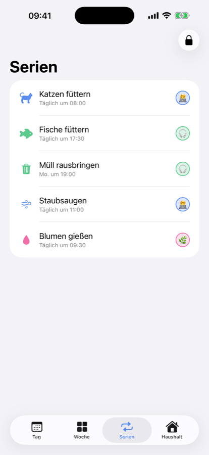 Liste der wiederkehrenden Serien